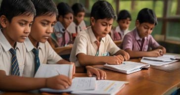 Students in a classroom